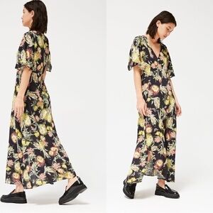 LACAUSA Sweetwater Maxi Dress in Garden Floral Print Sz S